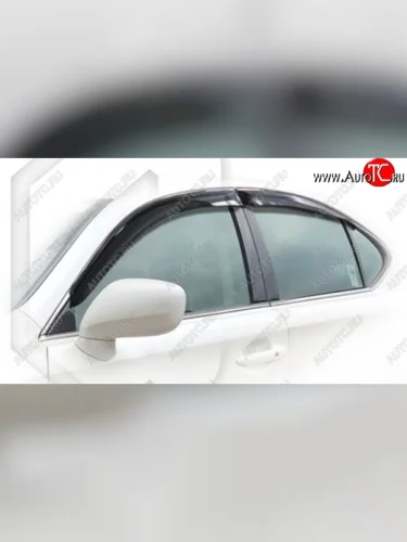 Дефлектора окон CA-Plastiс (Classic полупрозрачный) Lexus IS250 XE20 седан дорестайлинг (2005-2013)