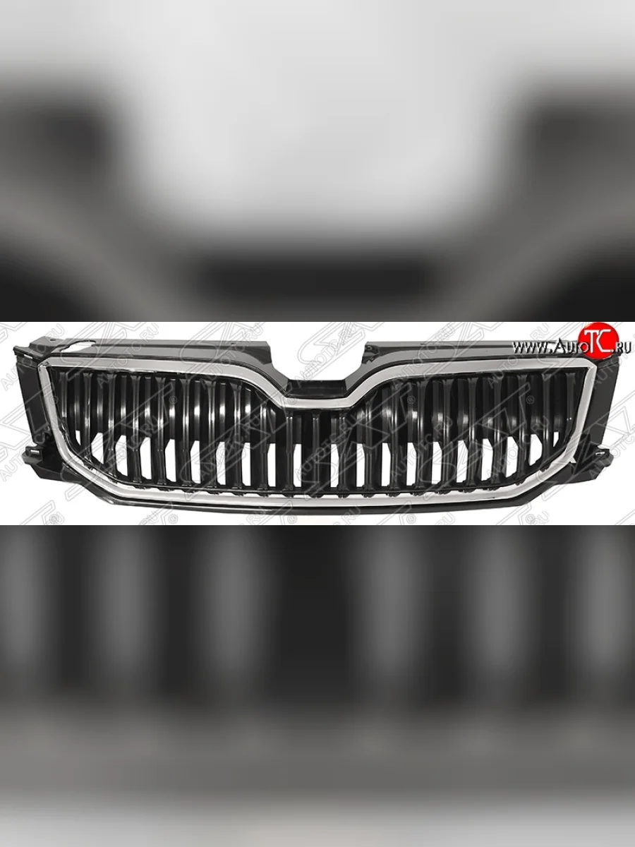 Решётка радиатора SAT Skoda Octavia A7 дорестайлинг лифтбэк (2012-2017) (Неокрашенная)  в Керчи Республика Крым