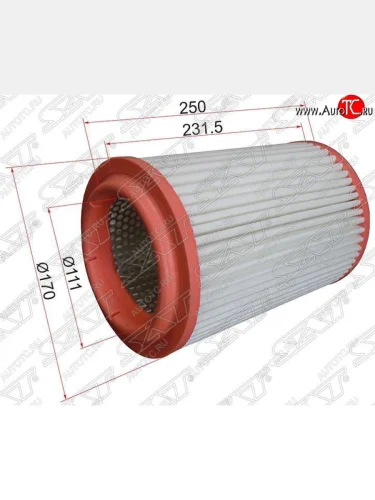 Фильтр воздушный двигателя SAT KIA Bongo  4 PU (2004-2012) дорестайлинг