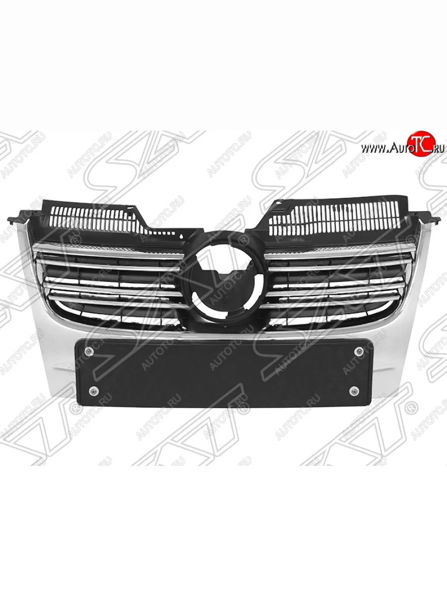 Решётка радиатора SAT Volkswagen Jetta A5 седан (2005-2011) (Неокрашенная)  в Самаре Самарской области