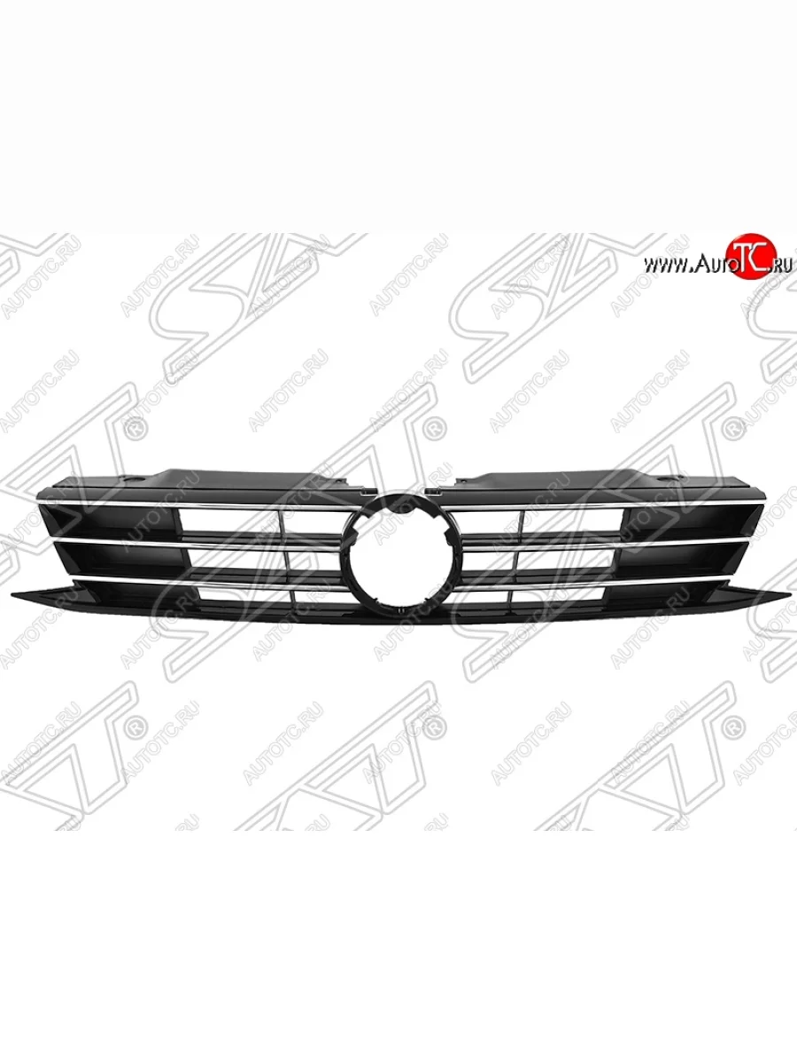 Решётка радиатора SAT Volkswagen Jetta A6 седан рестайлинг (2015-2018) (Неокрашенная)  в Самаре Самарской области