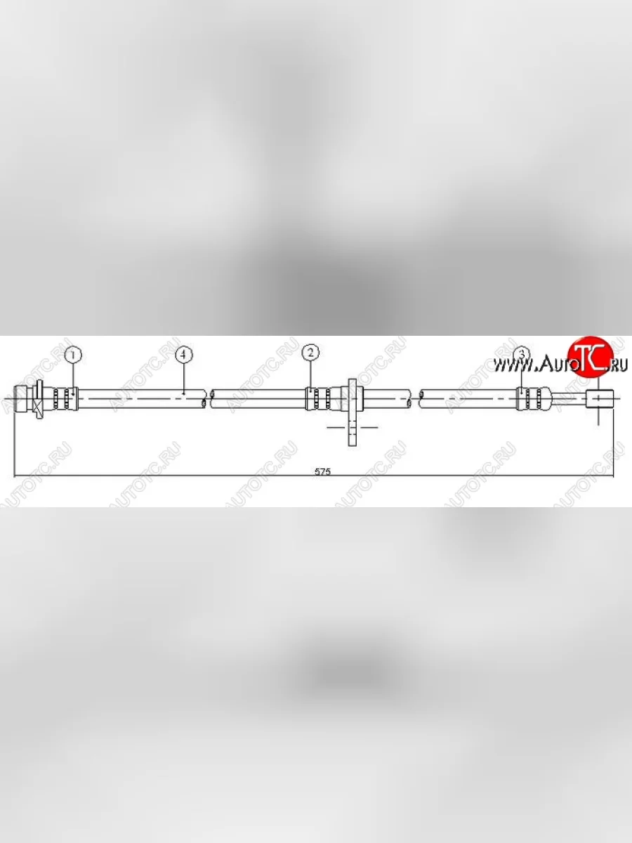 Тормозной шланг SAT (передний, левый) Honda Stream 1 RN1,RN3  дорестайлинг (2000-2004)  с доставкой в г. Керчь