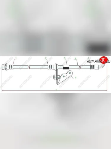 Левый тормозной шланг передний SAT Honda Orthia (1999-2002)
