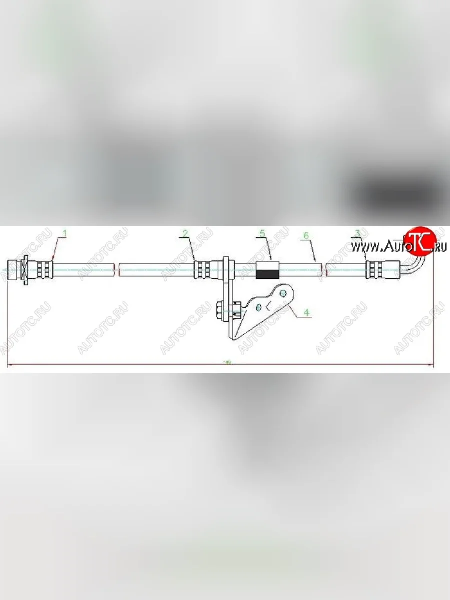 Левый тормозной шланг передний SAT Honda Orthia (1999-2002)  в Керчи Республика Крым