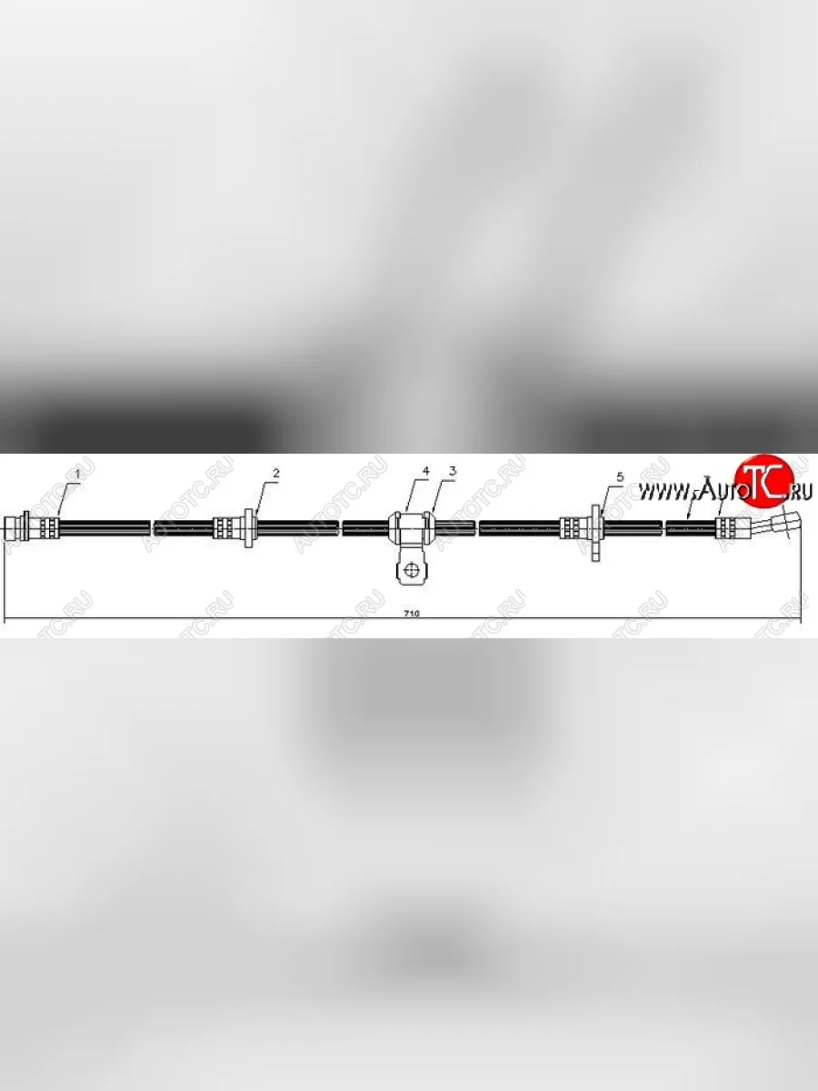 Тормозной шланг SAT (пр-во Таиланд) Honda Prelude 4 (1991-1996)  в Керчи Республика Крым