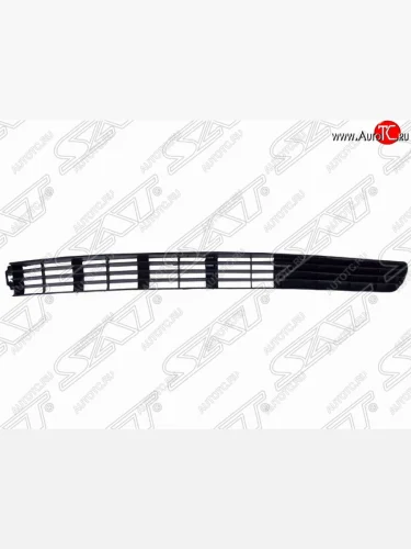 Левая решетка в бампер SAT (без отв. под ПТФ). Audi 100  С4 (1990-1995) седан, универсал