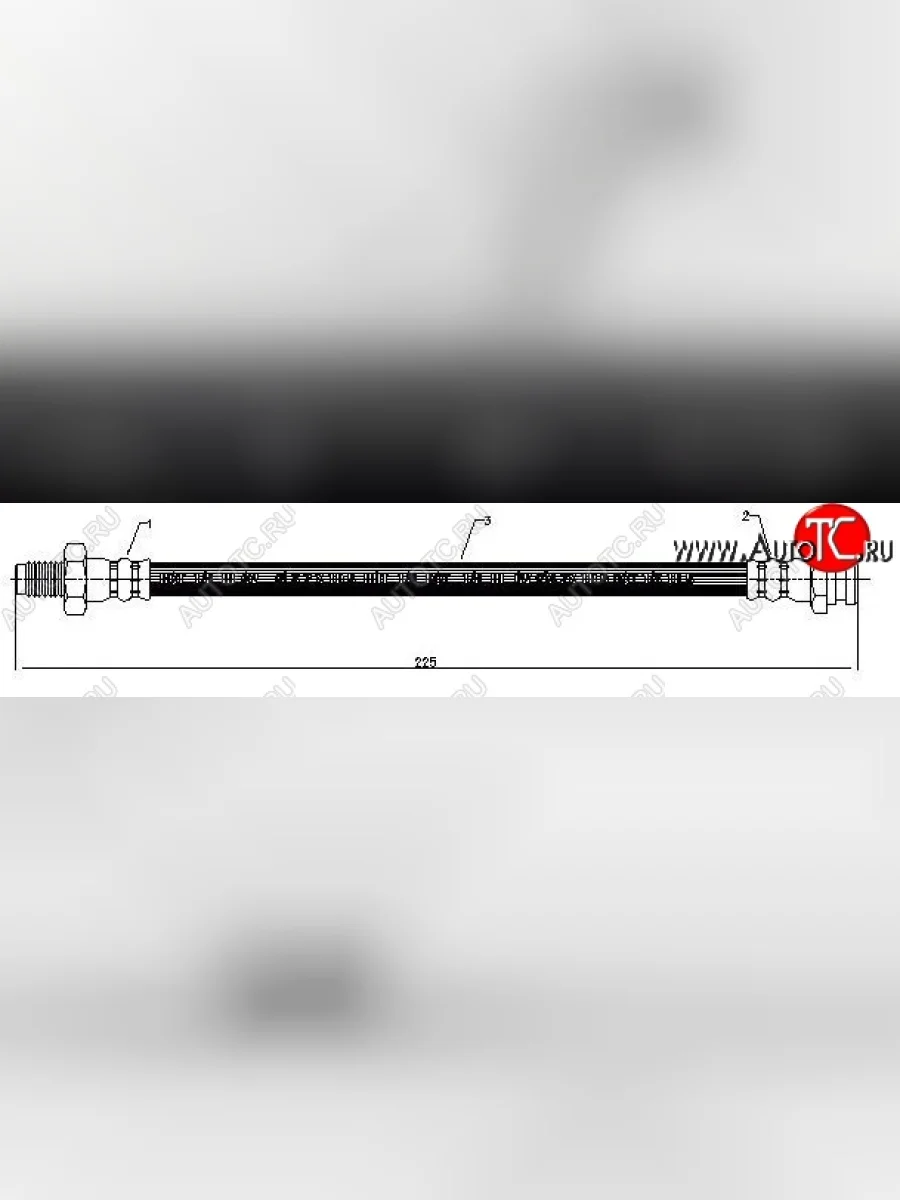 Тормозной шланг SAT (передний) Mitsubishi L200 3 K6T-K7T дорестайлинг (1996-2005)  в Керчи Республика Крым