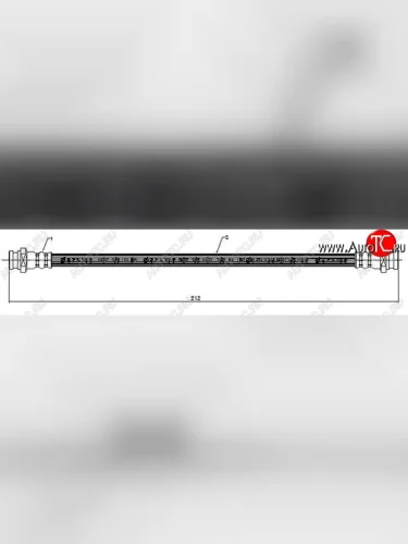 Тормозной шланг SAT (передний) Mitsubishi L400 (1994-2006)