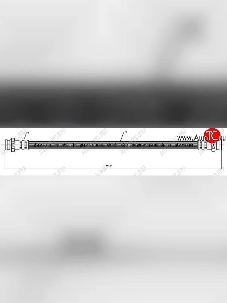 Тормозной шланг SAT (передний) Mitsubishi Delica 4 дорестайлинг (1994-1997)  в Воронеже Воронежской области