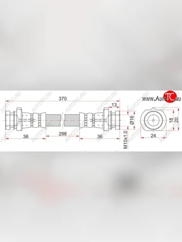 Тормозной шланг SAT (левый/правый) Nissan Condor (1990-2005)