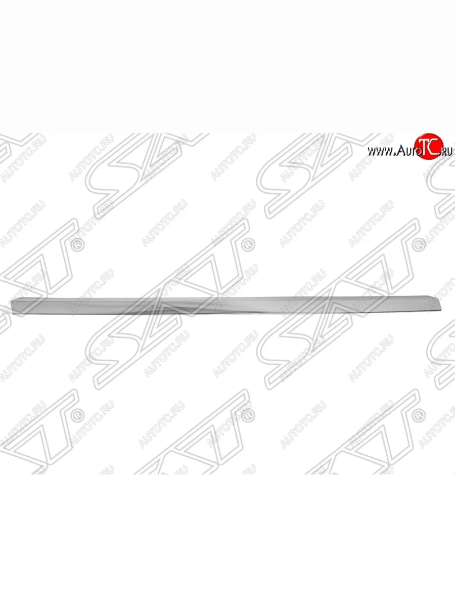 Молдинг на передний бампер SAT (правый, хром) Audi A6 C6 дорестайлинг, универсал (2004-2008)  с доставкой в г. Керчь