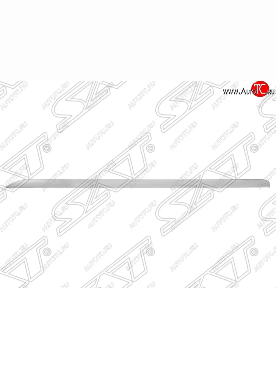 Молдинг переднего бампера SAT (правый, хром) Audi A6 C6 дорестайлинг, универсал (2004-2008)  в Перми Пермском крае