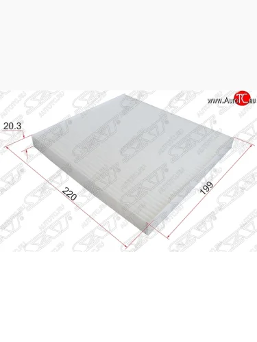 Фильтр салона SAT BYD F3 (2005-2018), Lifan Solano (2010-2025), Pontiac Vibe  AZE (2008-2010), Subaru Exiga (2008-2015), Toyota Avensis ( T250 седан,  T250 универсал) (2003-2008), Toyota Corolla  E120 (2000-2004)