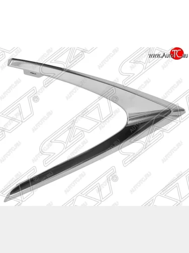 Молдинг на передний бампер SAT (хром) Lexus RX350 AL20 дорестайлинг (2015-2019)