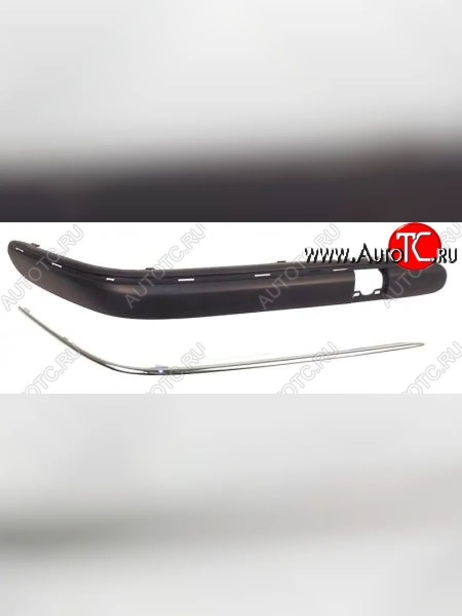 Правый молдинг на передний бампер SAT Mercedes-Benz C-Class W203 дорестайлинг седан (2000-2004) (Неокрашенный)  в Керчи Республика Крым