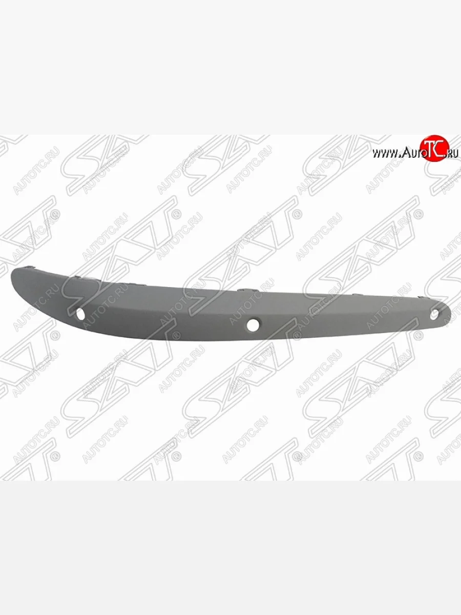 Правый молдинг на передний бампер SAT (под сонары, ELEGANCE)  Mercedes-Benz E-Class (2002-2006) W211 (Неокрашенный)  в Керчи Республика Крым