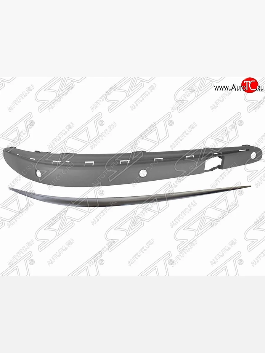 Правый молдинг на передний бампер SAT AVANTGARDE  Mercedes-Benz E-Class (2002-2006) W211 (Неокрашенный)  в Керчи Республика Крым