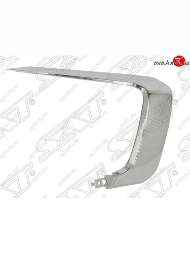 Правый молдинг на передний бампер SAT (Хром) Mitsubishi Pajero Sport QE дорестайлинг (2015-2021)