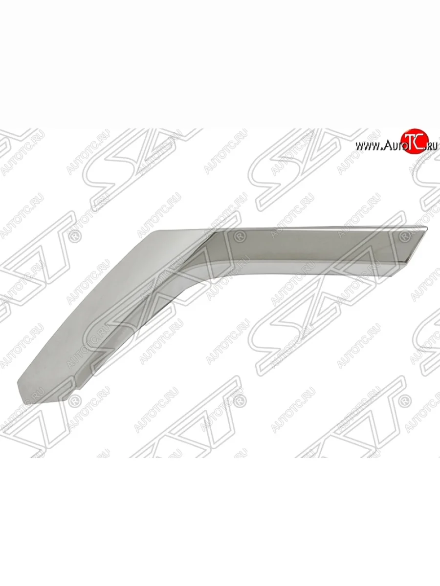 Правый нижний молдинг переднего бампера SAT (Хром)  Mitsubishi Pajero Sport (2015-2021) QE  в Керчи Республика Крым