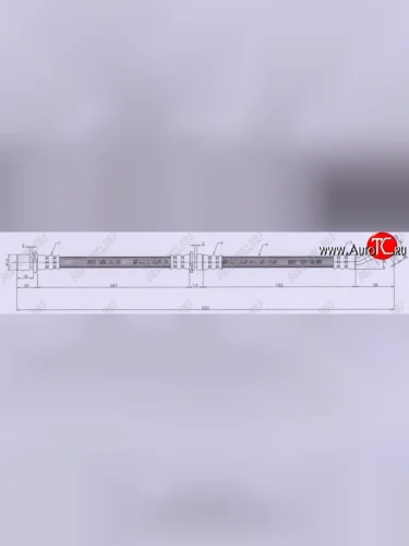 Тормозной шланг SAT (передний, левый) Subaru Forester  SF - Impreza  GC