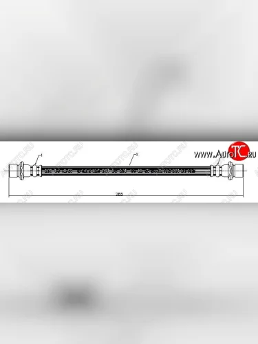 Тормозной шланг SAT (левый/правый) Toyota Hilux Surf N210 дорестайлинг (2002-2005)