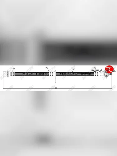 Тормозной шланг SAT (передний, правый) Toyota Gaia XM10 дорестайлинг (1998-2001)
