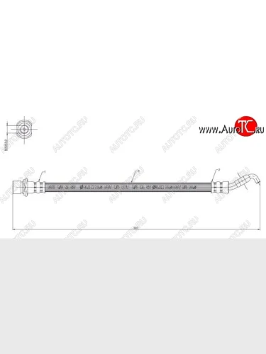 Тормозной шланг SAT (левый/правый) Toyota Mark 2 X90 седан (1992-1996)