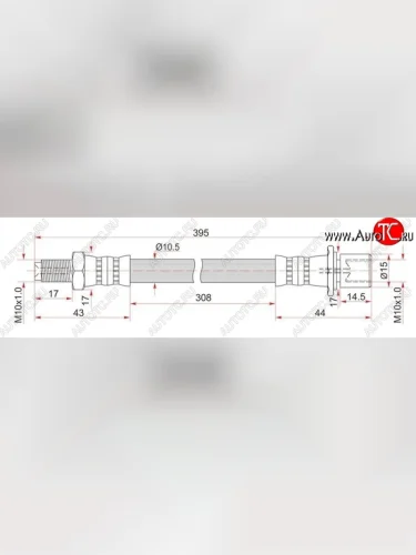 Тормозной шланг SAT (левый/правый) Toyota Town Ace  3 (1996-2008)