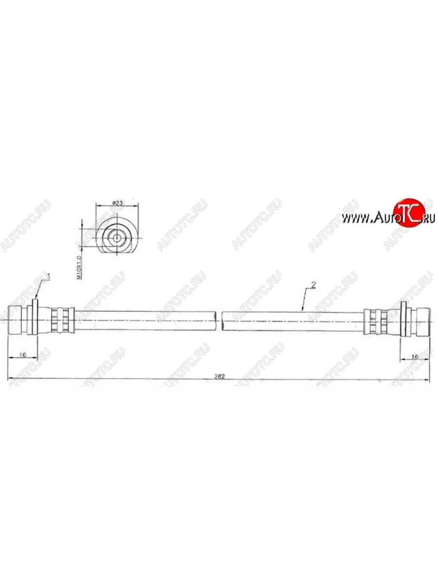 Тормозной шланг SAT (задний, левый/правый) Honda CR-V RD1,RD2,RD3  дорестайлинг (1995-1998)  в Перми Пермском крае