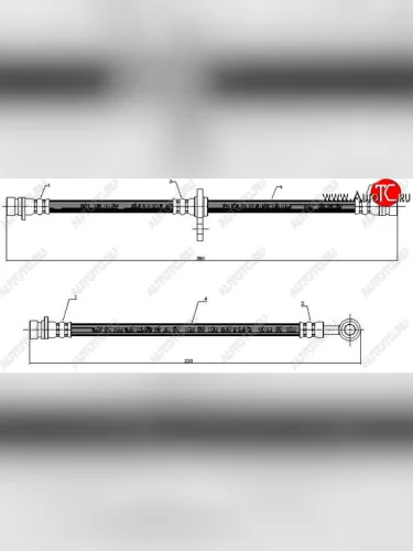 Тормозной шланг SAT (задний, Таиланд) Honda Odyssey  1 (1994-1999)