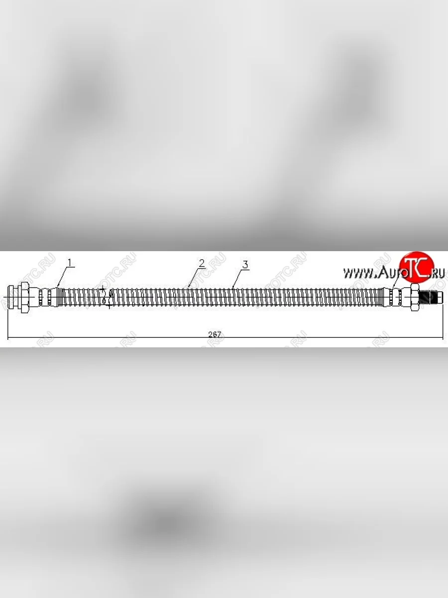 Тормозной шланг SAT (задний) Mitsubishi L400 (1994-2006)  в Перми Пермском крае
