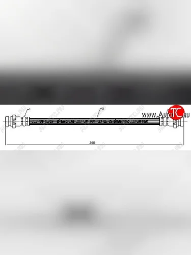 Тормозной шланг SAT (задний, промежуточный) Mitsubishi L200 3 K6T-K7T дорестайлинг (1996-2005)