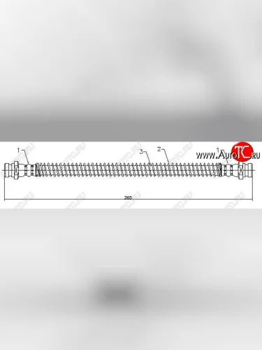 Тормозной шланг SAT (задний, левый/правый) Mitsubishi Pajero 1 L040 (1982-1991)