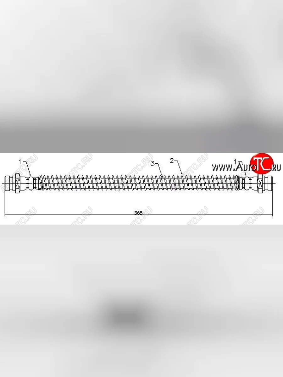 Тормозной шланг SAT (задний, левый/правый) Mitsubishi Pajero 1 L040 (1982-1991)  в Самаре Самарской области