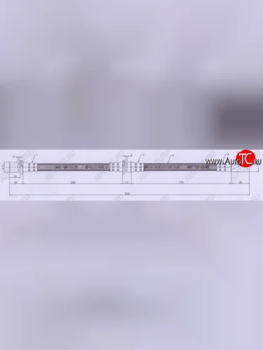 Тормозной шланг SAT (задний, левый) Subaru Legacy BD/B11 седан дорестайлинг (1993-1996)