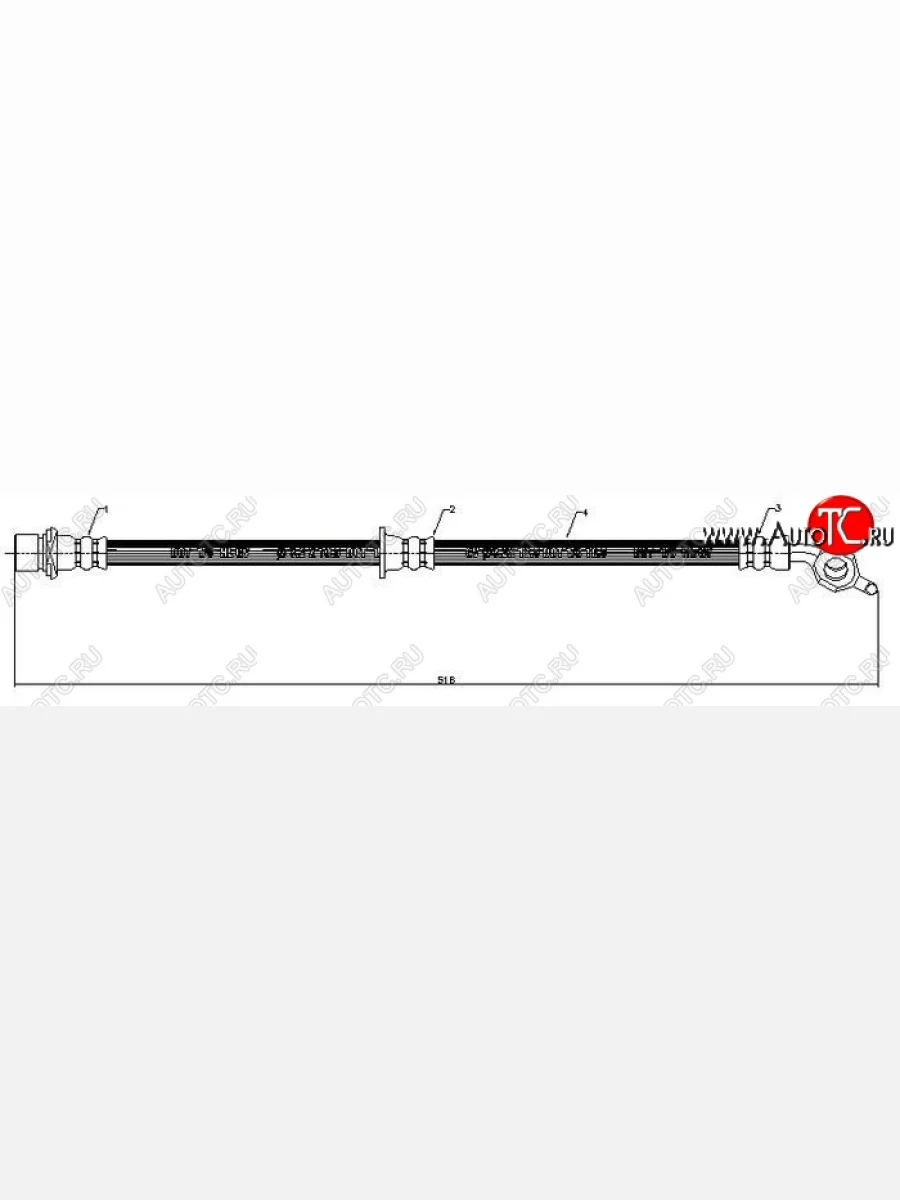 Тормозной шланг SAT (задний)  Toyota  Caldina  T210, Carina  T190, Carina E  T210, Corona  T190, Harrier  XU10  в Керчи Республика Крым