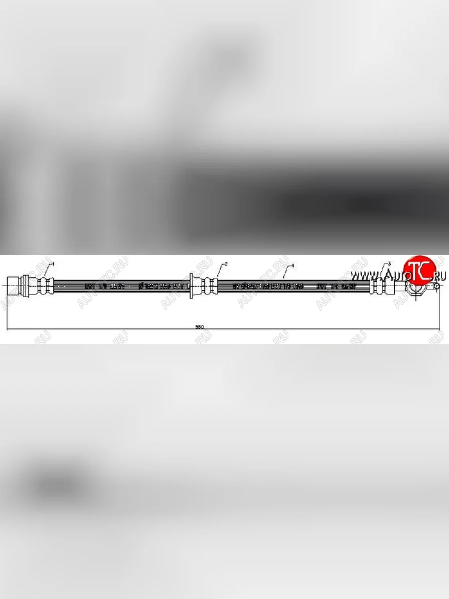 Тормозной шланг SAT (задний, левый/правый) Toyota Carina T190 седан дорестайлинг (1992-1994)  в Воронеже Воронежской области