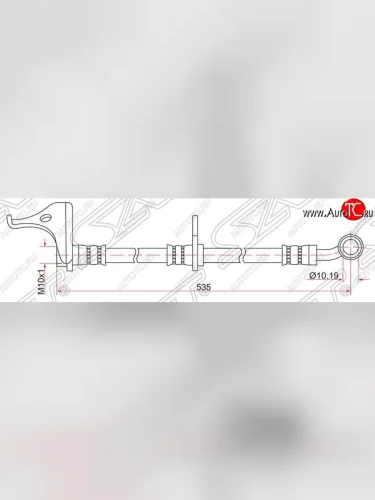 Тормозной шланг передний SAT (правый) Honda Insight ZE2 хэтчбэк 5 дв. рестайлинг (2011-2014)