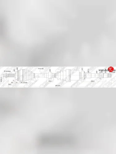 Привод правый SAT Toyota Camry XV40 рестайлинг (2009-2011)