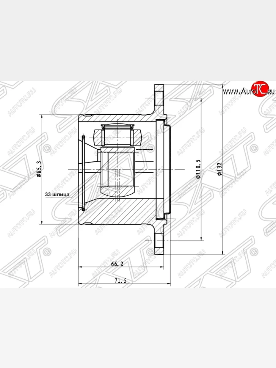 ШРУС SAT (внутренний, правый) Mitsubishi L200 5 KK,KL рестайлинг (2018-2022)  в Самаре Самарской области