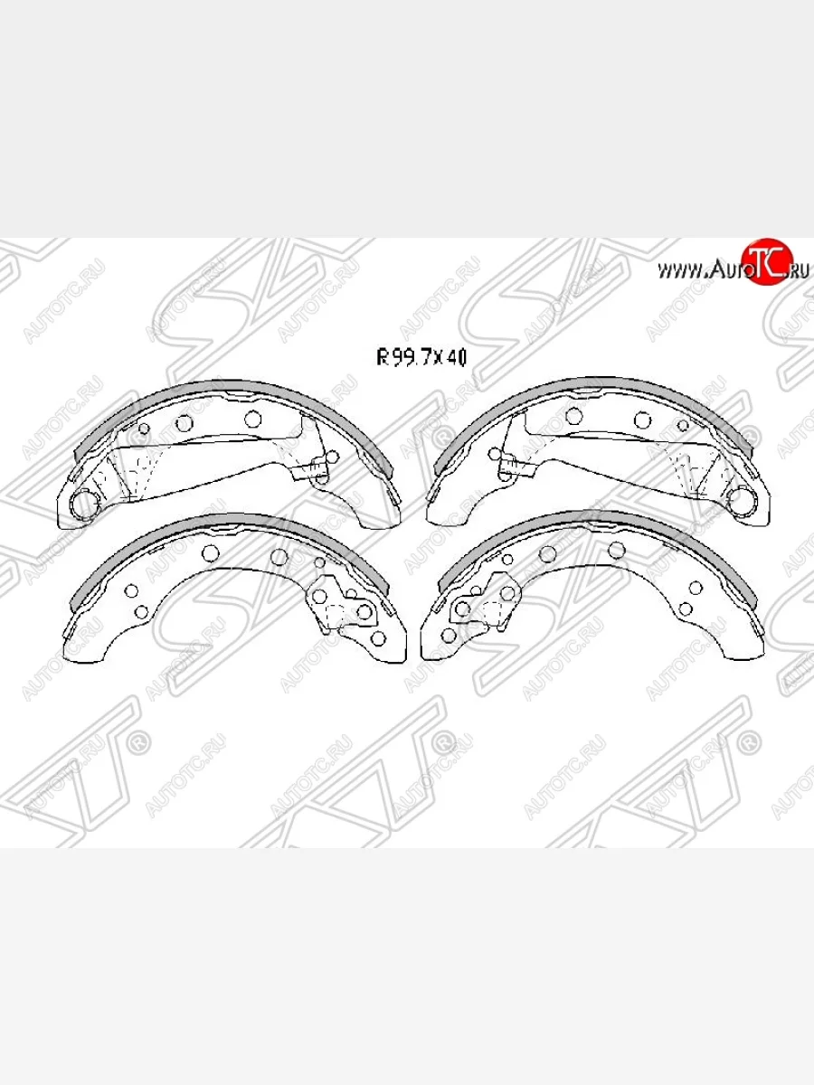 Колодки тормозные SAT (передние) Skoda Fabia Mk2 универсал рестайлинг (2010-2014)