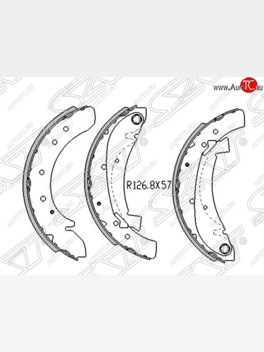 Колодки тормозные SAT (задние) Fiat Ducato 230 (1994-2002)