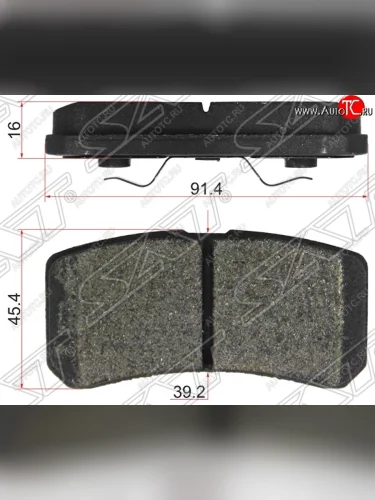 Колодки тормозные задние SAT  Mitsubishi ASX дорестайлинг (2010-2012)