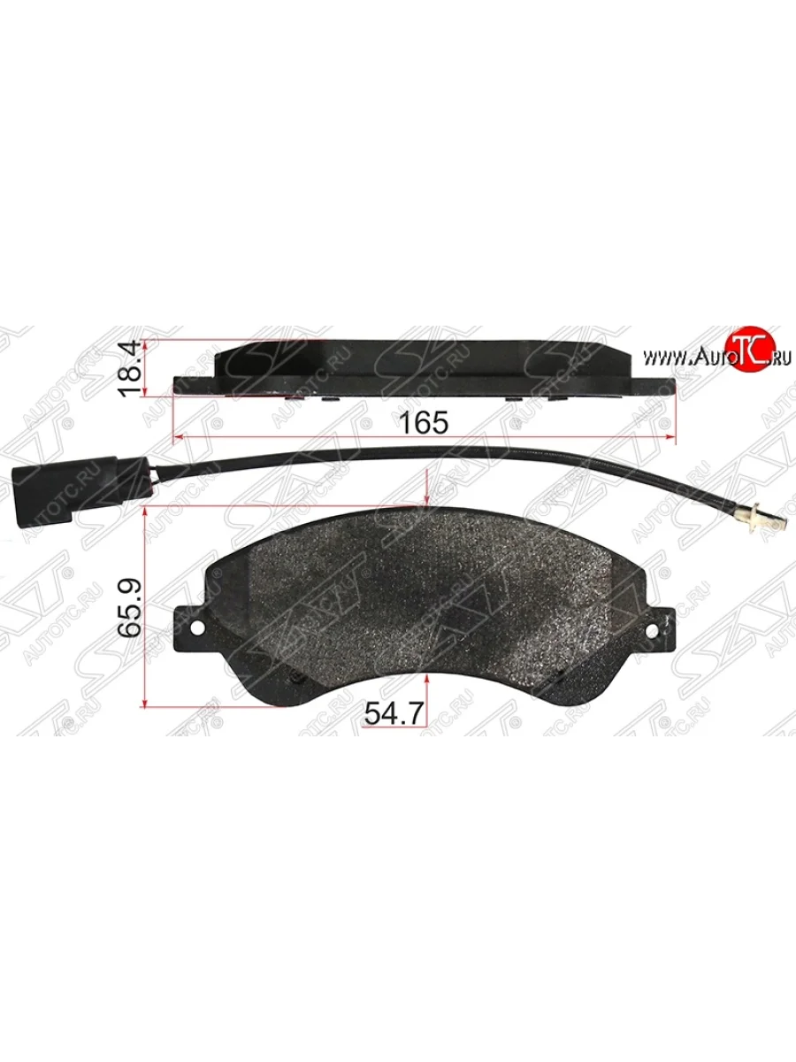 Колодки тормозные передние SAT Ford Transit цельнометаллический фургон (2006-2014)  в Керчи Республика Крым