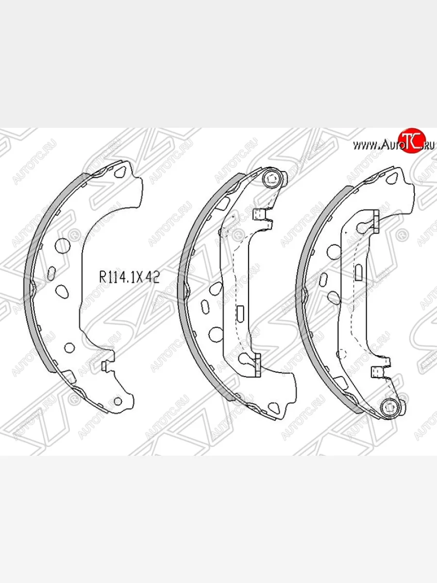 Колодки тормозные SAT (задние) Mazda 3/Axela BK дорестайлинг седан (2003-2006)  в Керчи Республика Крым