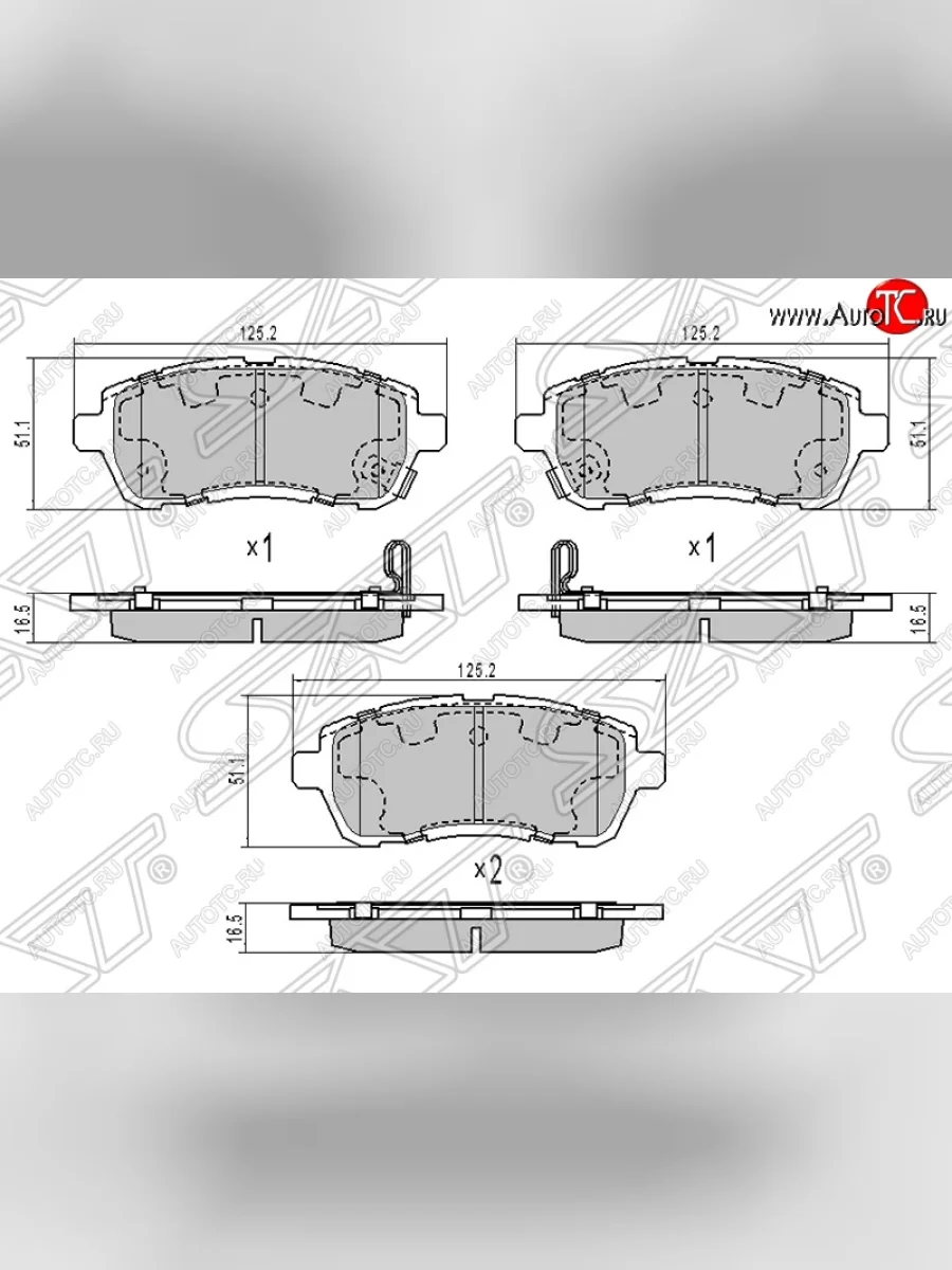 Колодки тормозные SAT (передние) Ford Fiesta 6 хэтчбэк 3 дв. дорестайлинг (2008-2013)  в Самаре Самарской области