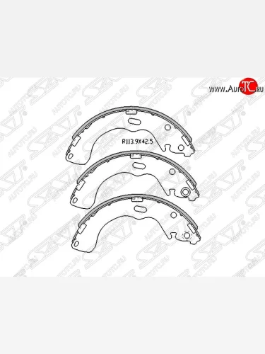 Колодки тормозные SAT (задние) Mazda Premacy (1999-2004)