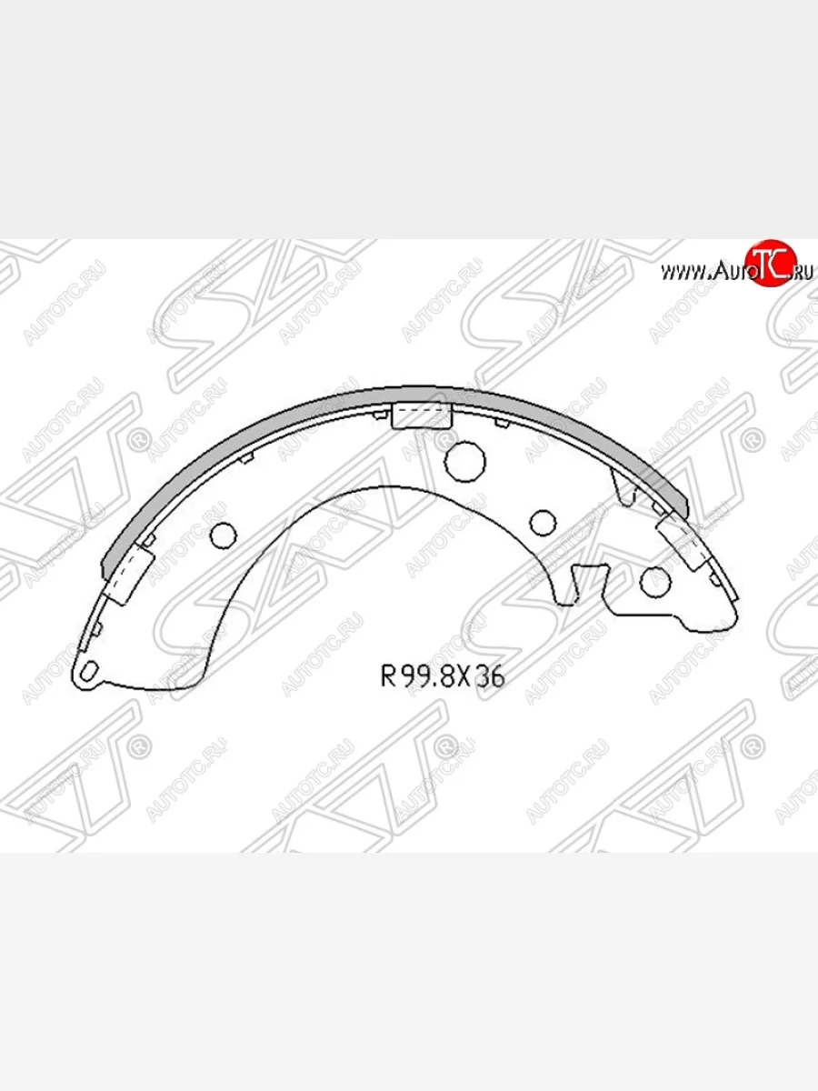Колодки тормозные задние SAT Honda Civic EP хэтчбэк 3 дв. дорестайлинг (2000-2003)  в Керчи Республика Крым
