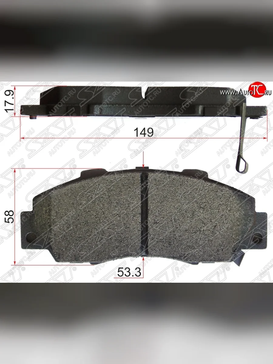 Колодки тормозные передние SAT Honda StepWagon RF3,RF4 минивэн дорестайлинг (2001-2003)  с доставкой в г. Пермь