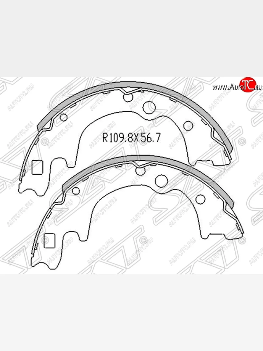 Колодки тормозные SAT (задние) KIA Bongo 4 PU рестайлинг (2012-2025)  в Перми Пермском крае